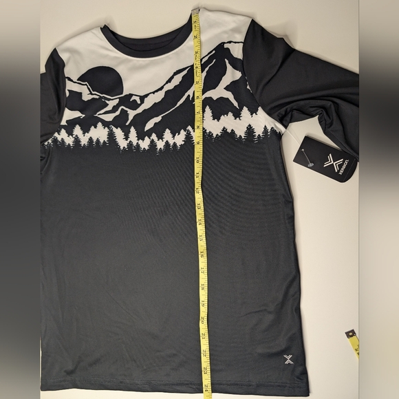 NWT Xersion Boys M 10/12 Quick-Dri Long Sleeve Black Mountains Shirt - Picture 7 of 8
